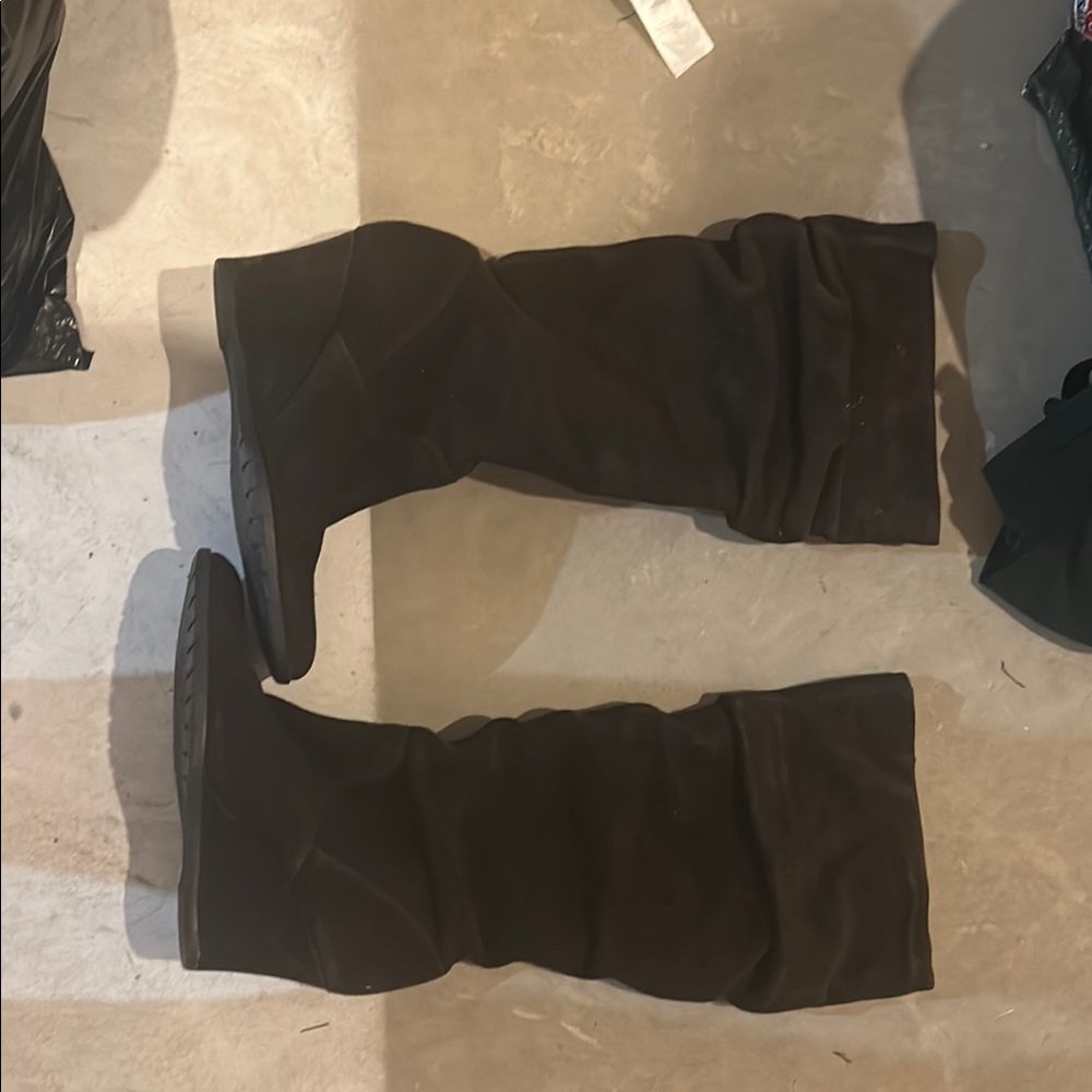 Aldo Black Wedge Boots